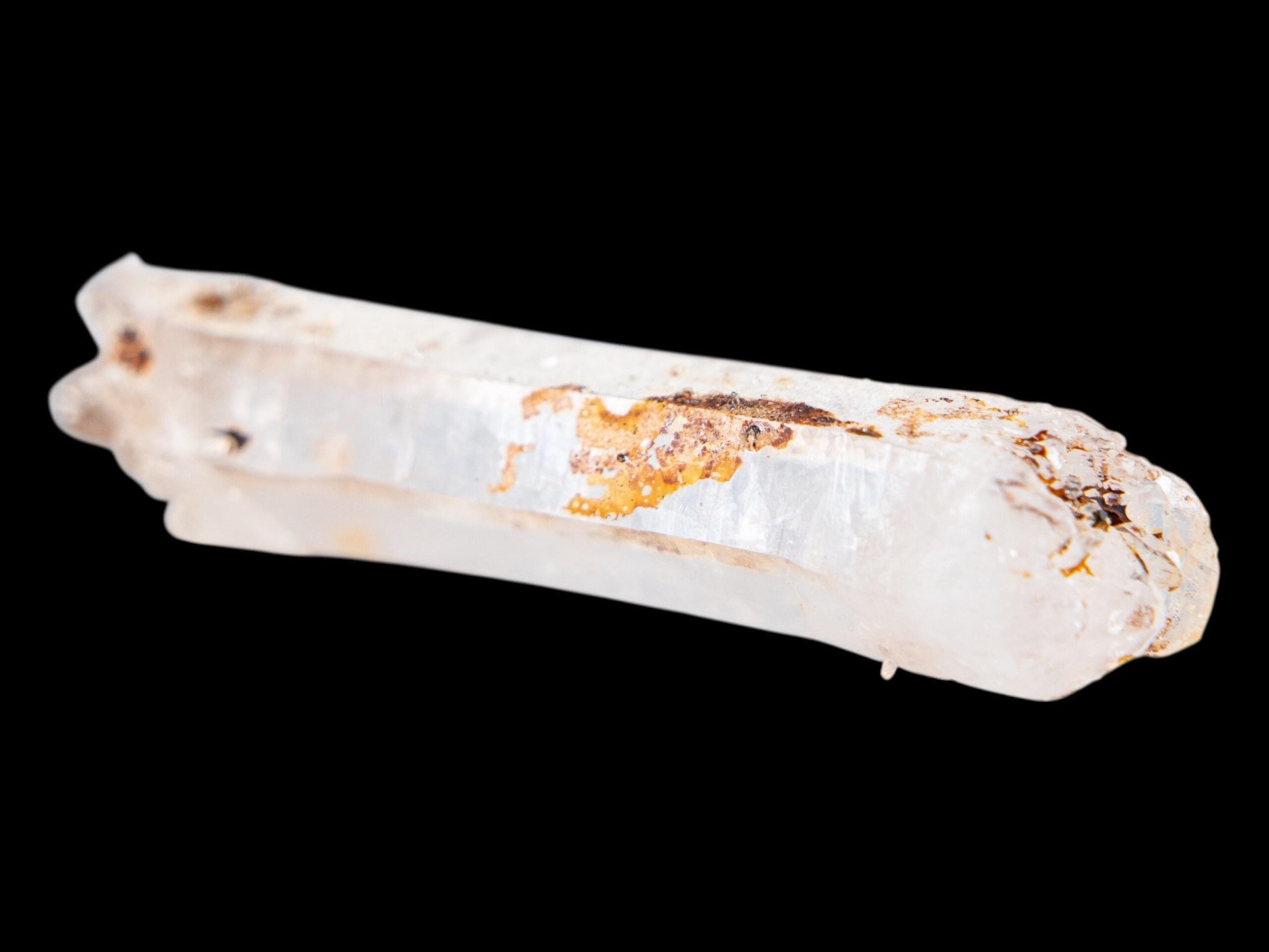 Clear quartz crystal from switzerland, natural double terminated quartz point, alpine quartz with inclusions - Image 6