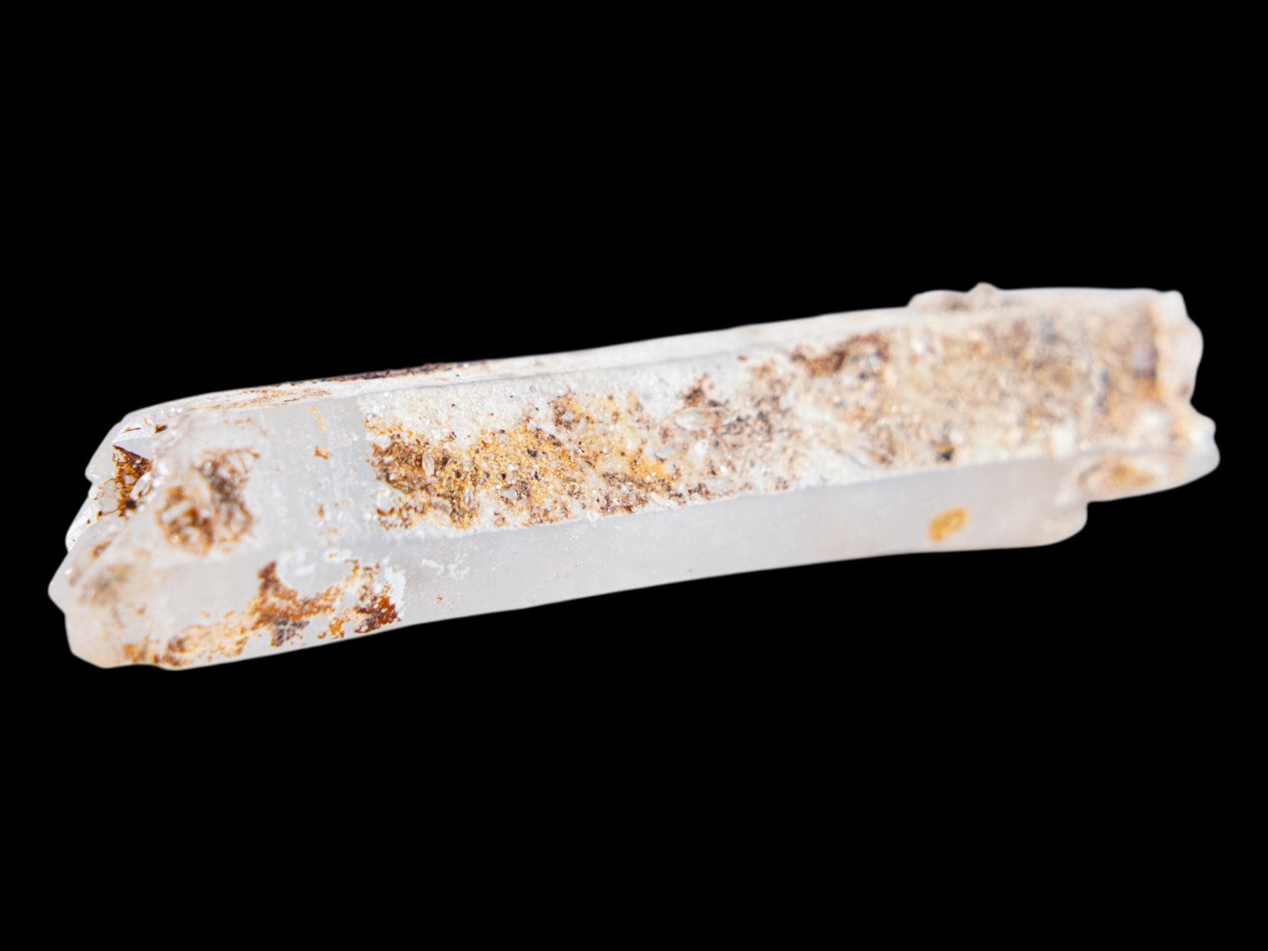 Clear quartz crystal from switzerland, natural double terminated quartz point, alpine quartz with inclusions - Image 7
