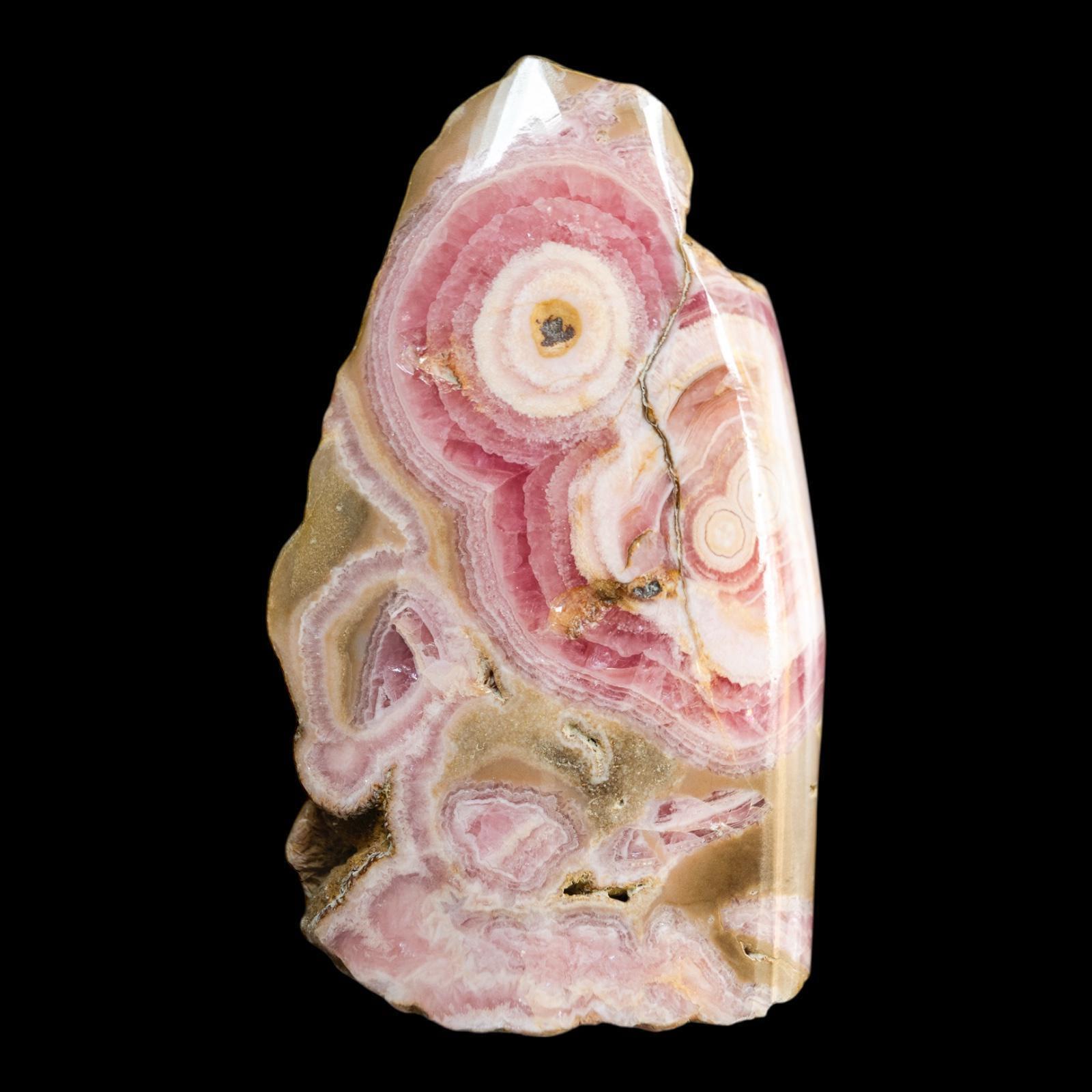 Argentinian rhodochrosite mineral: polished pink crystal from minas capillitas - Image 3