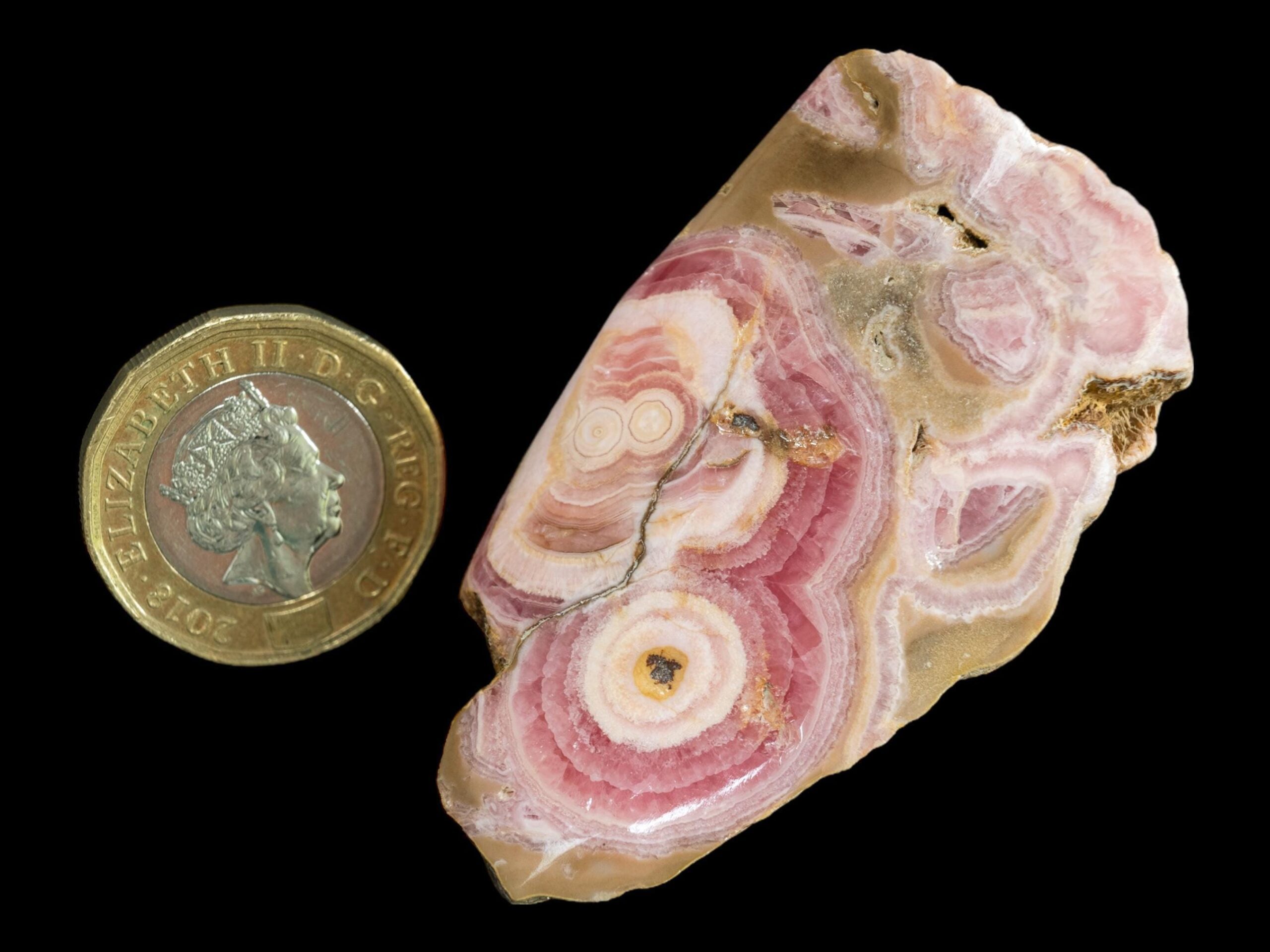 Argentinian rhodochrosite mineral: polished pink crystal from minas capillitas - Image 4