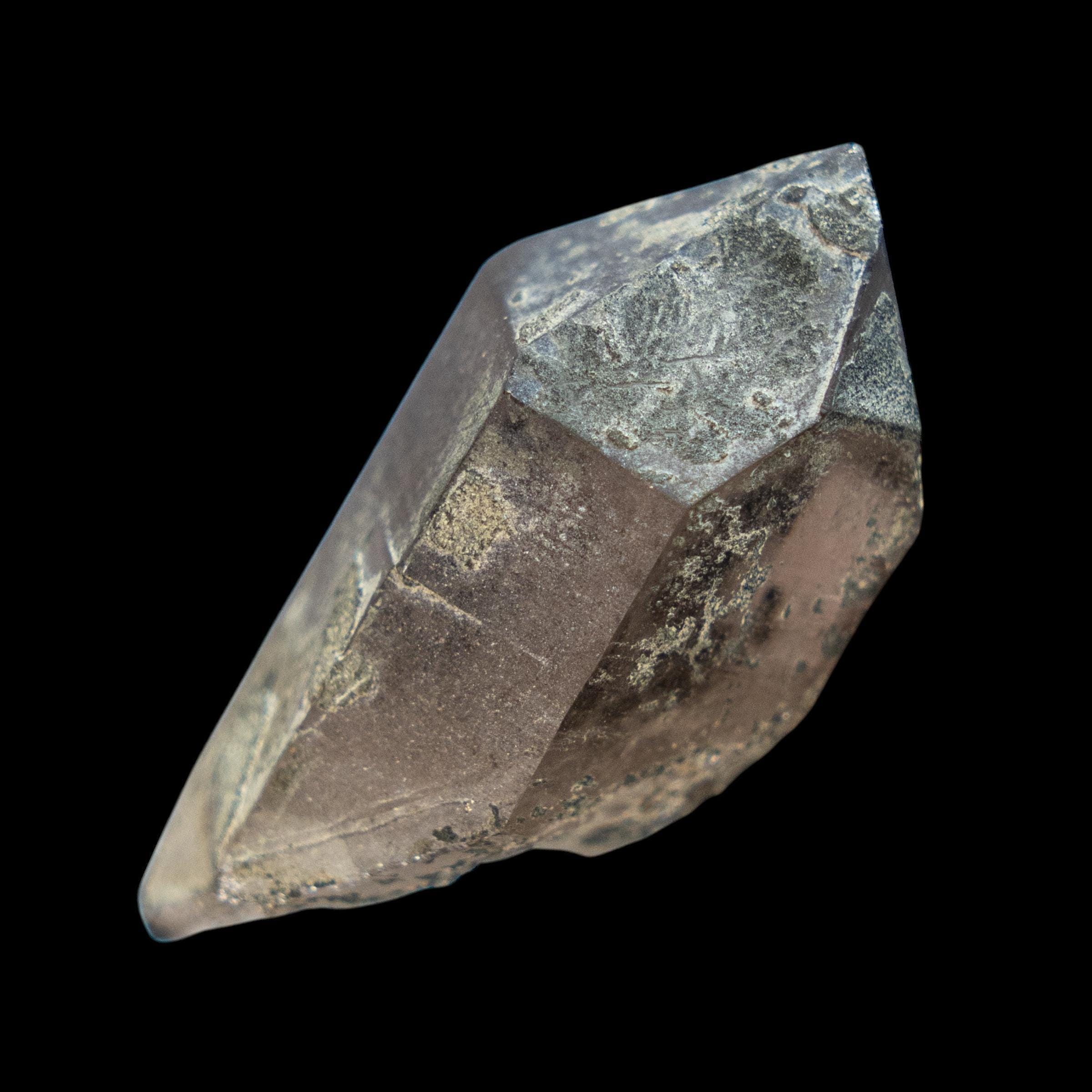 Swiss smoky quartz crystal with chlorite, raw quartz point from the alps, natural smoky quartz specimen, large healing crystal, home decor - Image 2