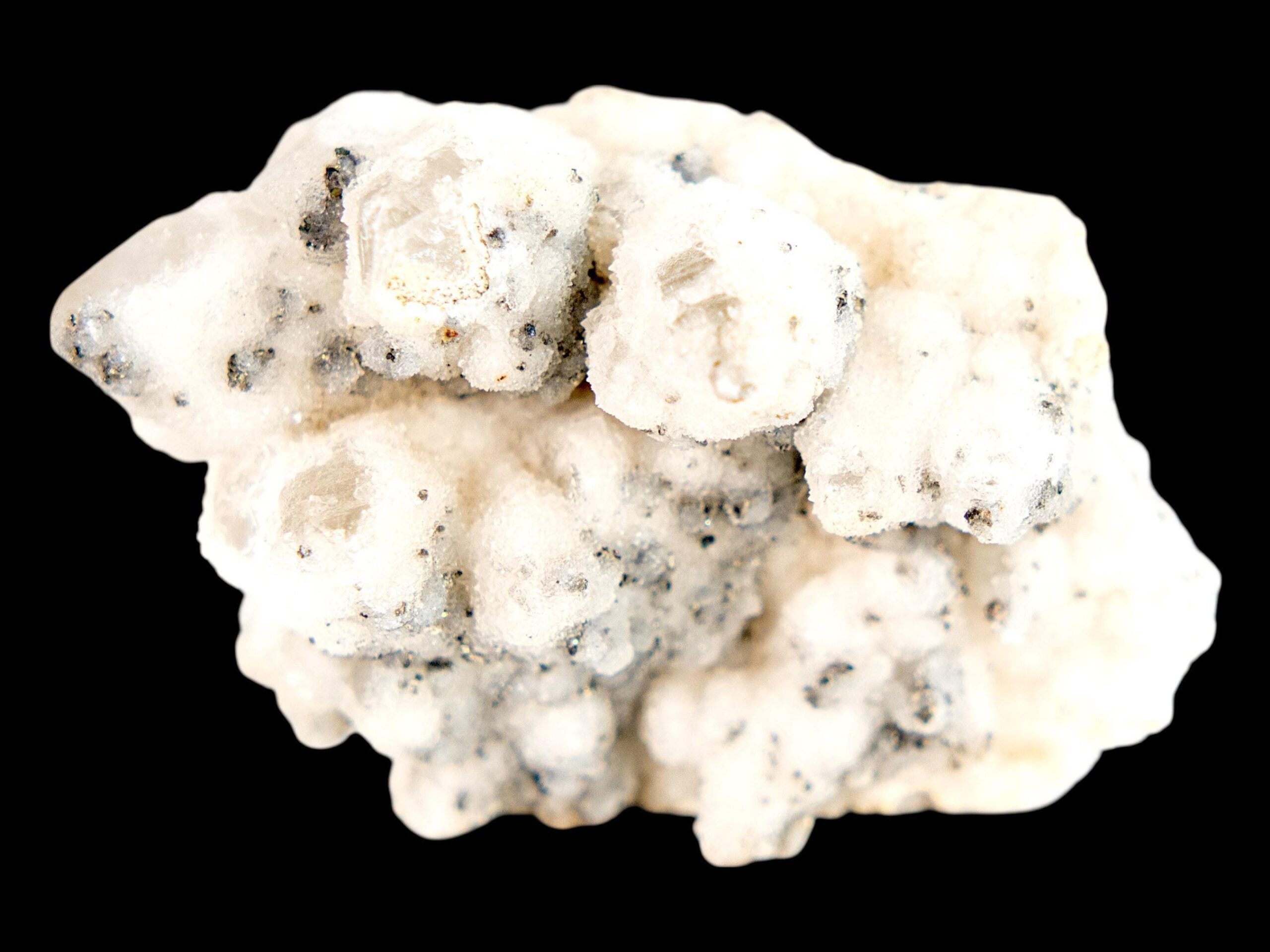 Quartz cluster with pyrite inclusions, natural quartz crystal specimen, raw quartz cluster from romania, quartz mineral for collectors - Image 2