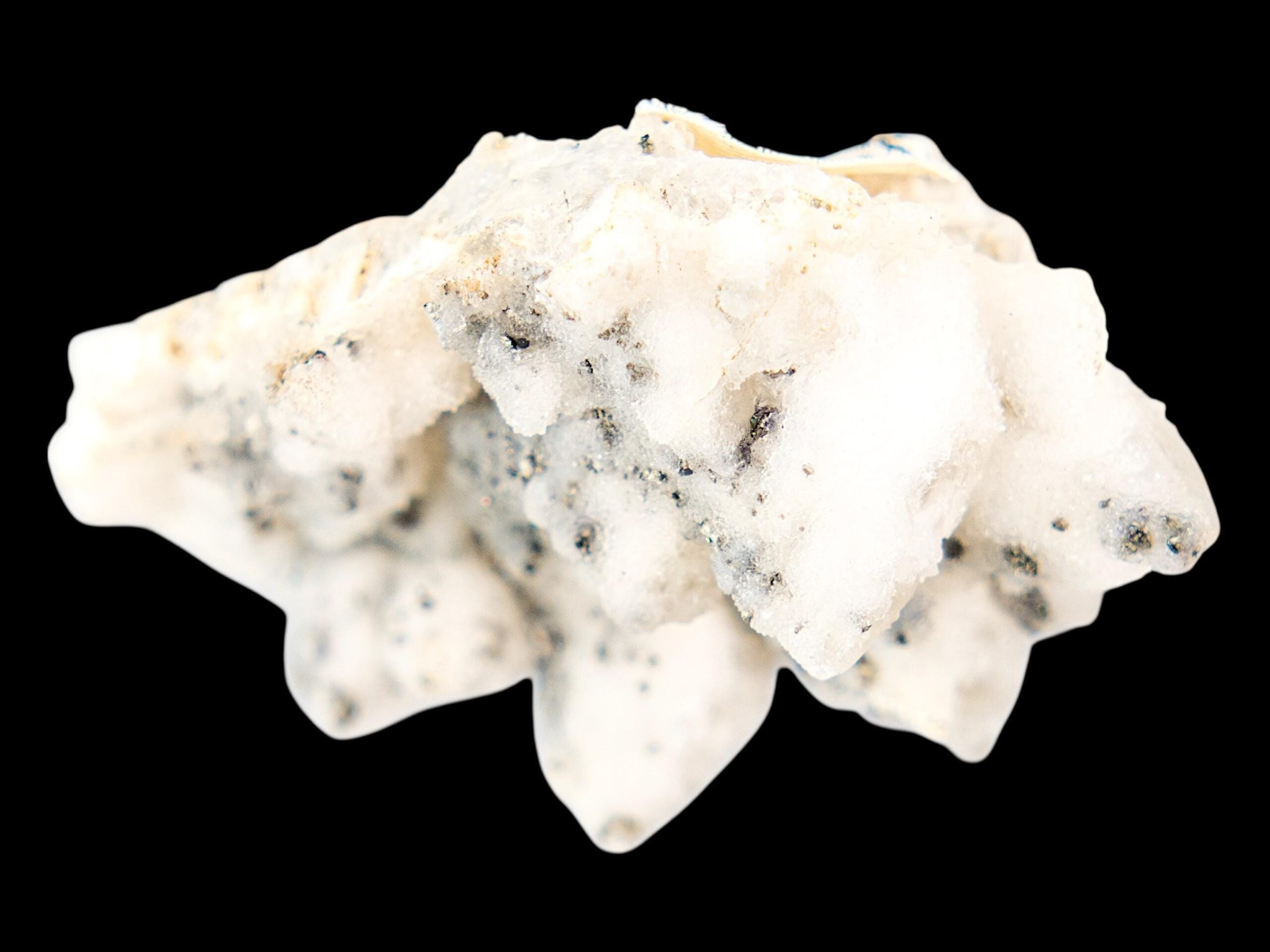 Quartz cluster with pyrite inclusions, natural quartz crystal specimen, raw quartz cluster from romania, quartz mineral for collectors - Image 5