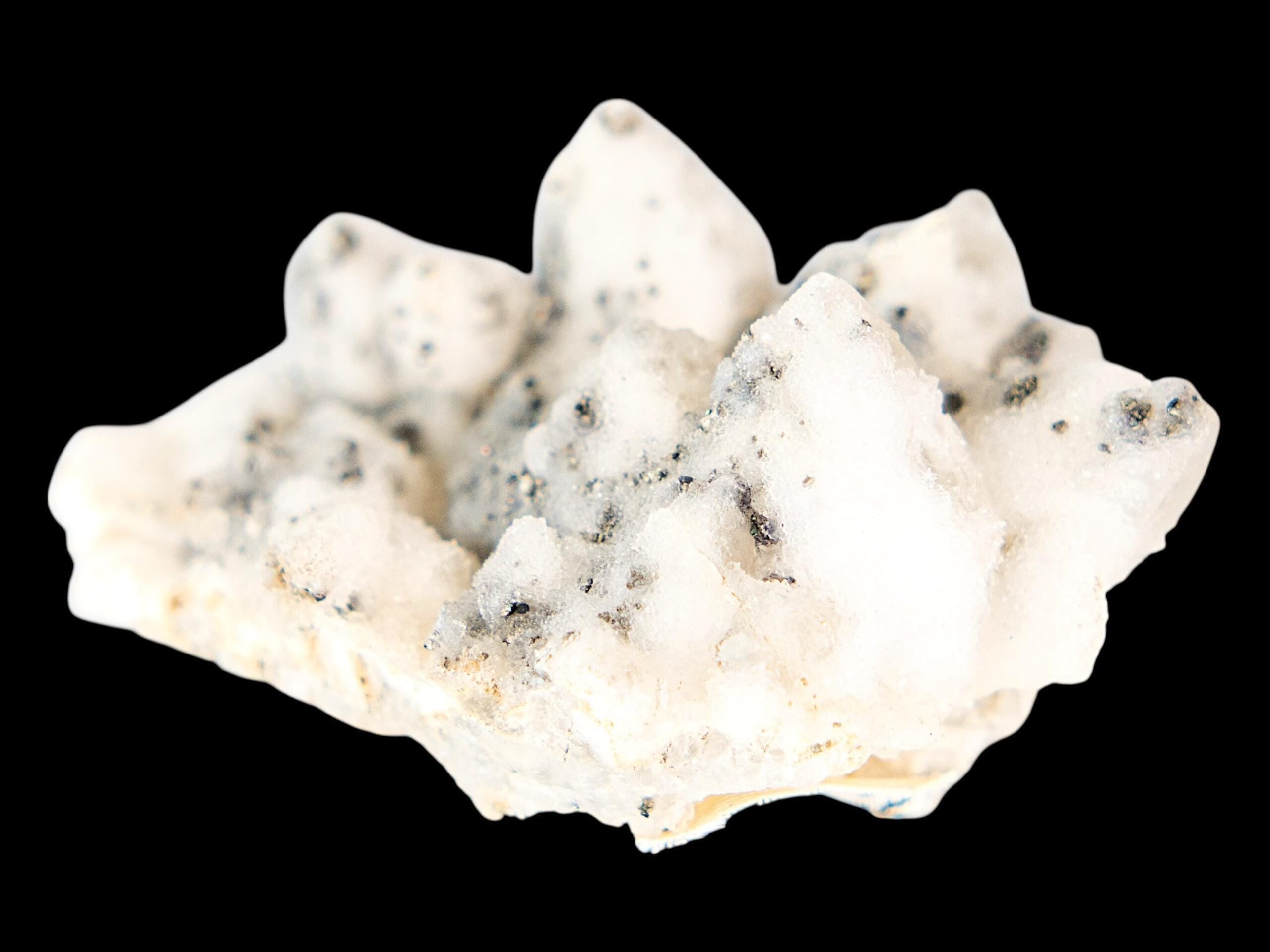 Quartz cluster with pyrite inclusions, natural quartz crystal specimen, raw quartz cluster from romania, quartz mineral for collectors - Image 6