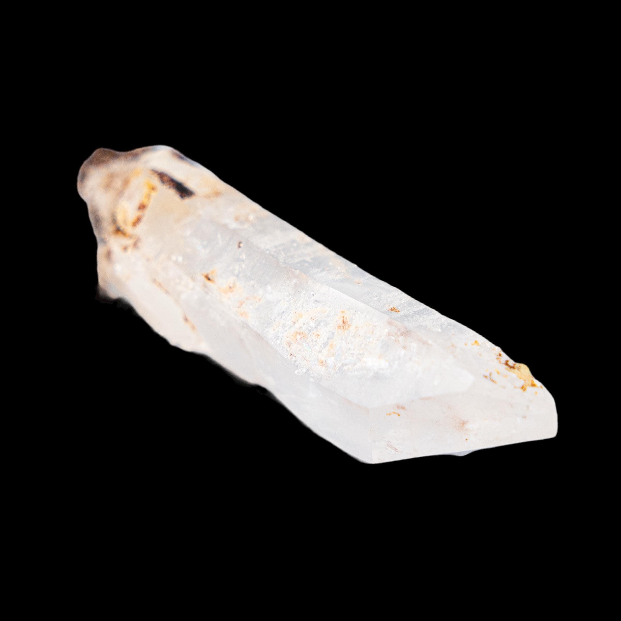 Quartz crystal point, swiss alpine quartz, double terminated quartz, smoky quartz crystal, raw quartz with siderite inclusions - Image 2