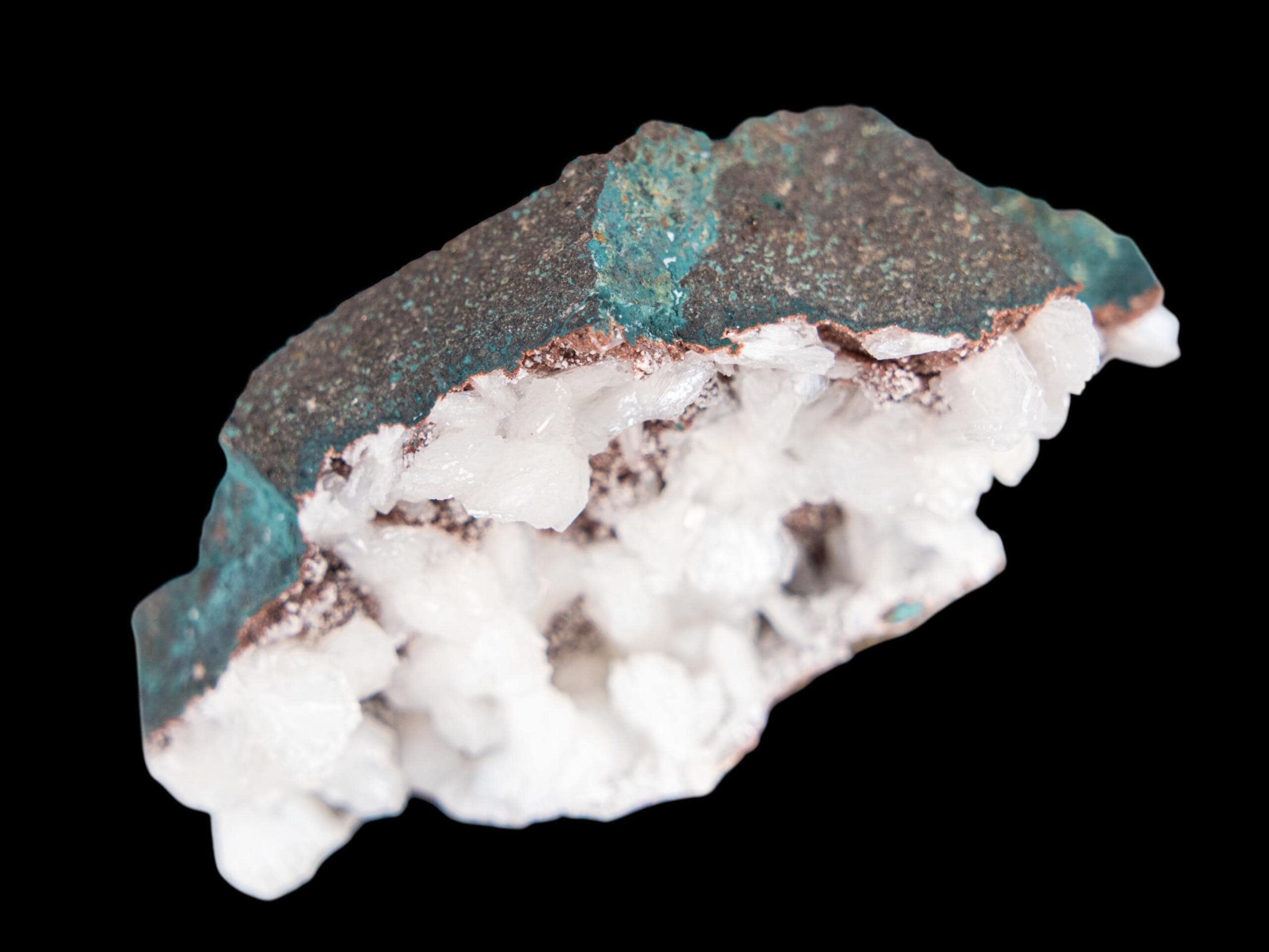 Stilbite crystal cluster, white crystal on green matrix, zeolite mineral specimen, natural display crystal, collector mineral - Image 5