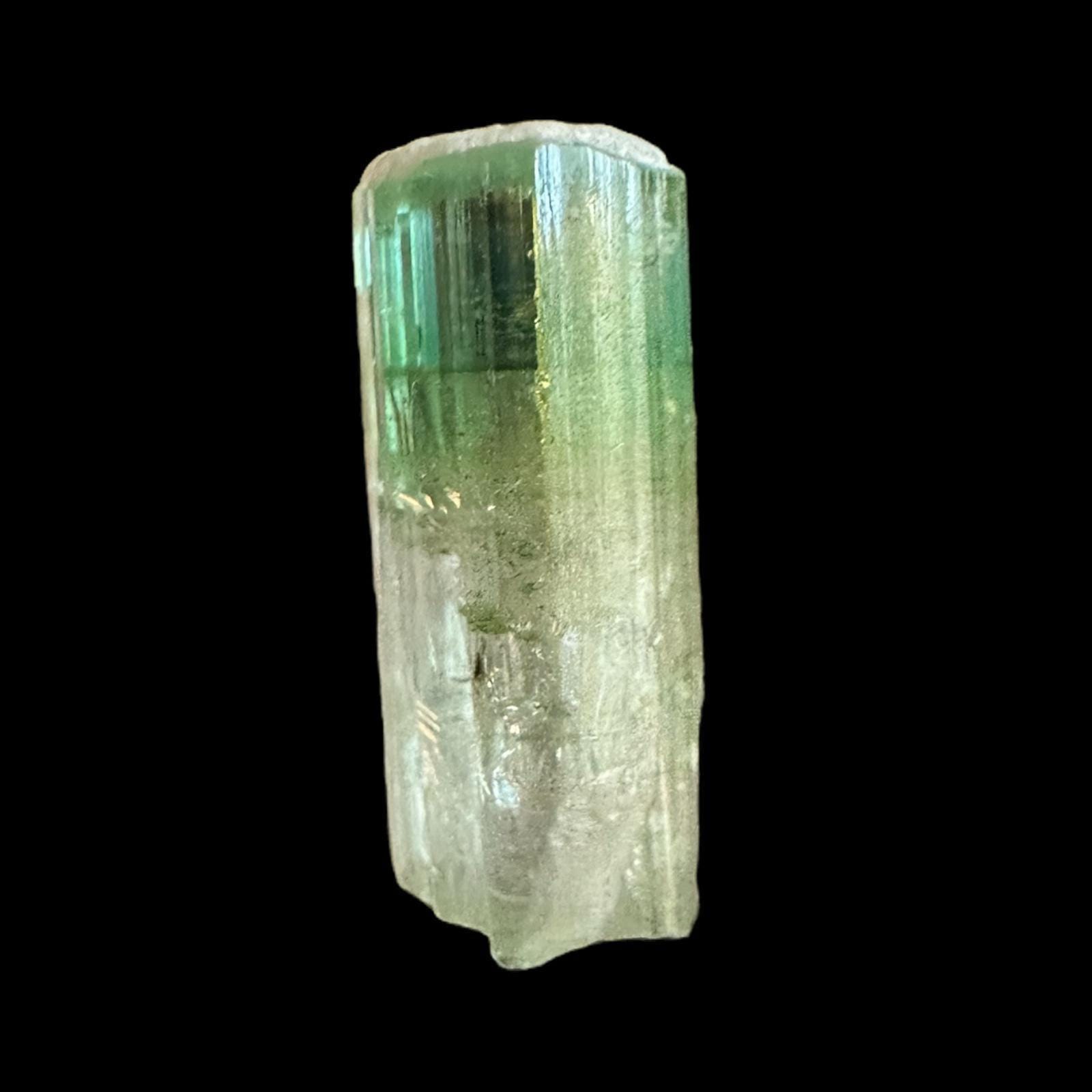 Green tourmaline crystal, raw tourmaline crystal, natural green tourmaline, tourmaline specimen, collector crystal, display crystal - Image 2