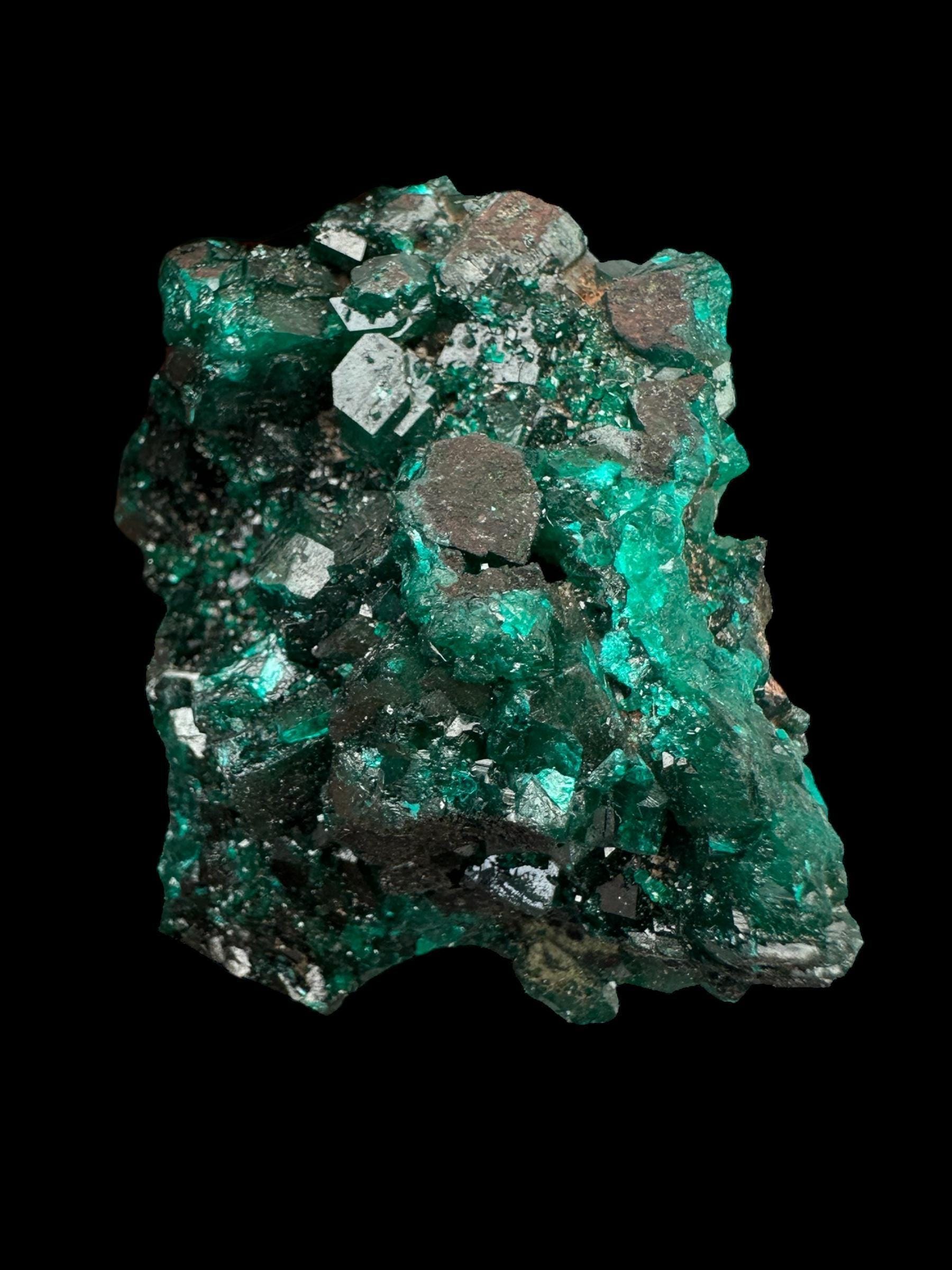 Dioptase crystal, dioptase mineral specimen, rare dioptase from congo - Image 7