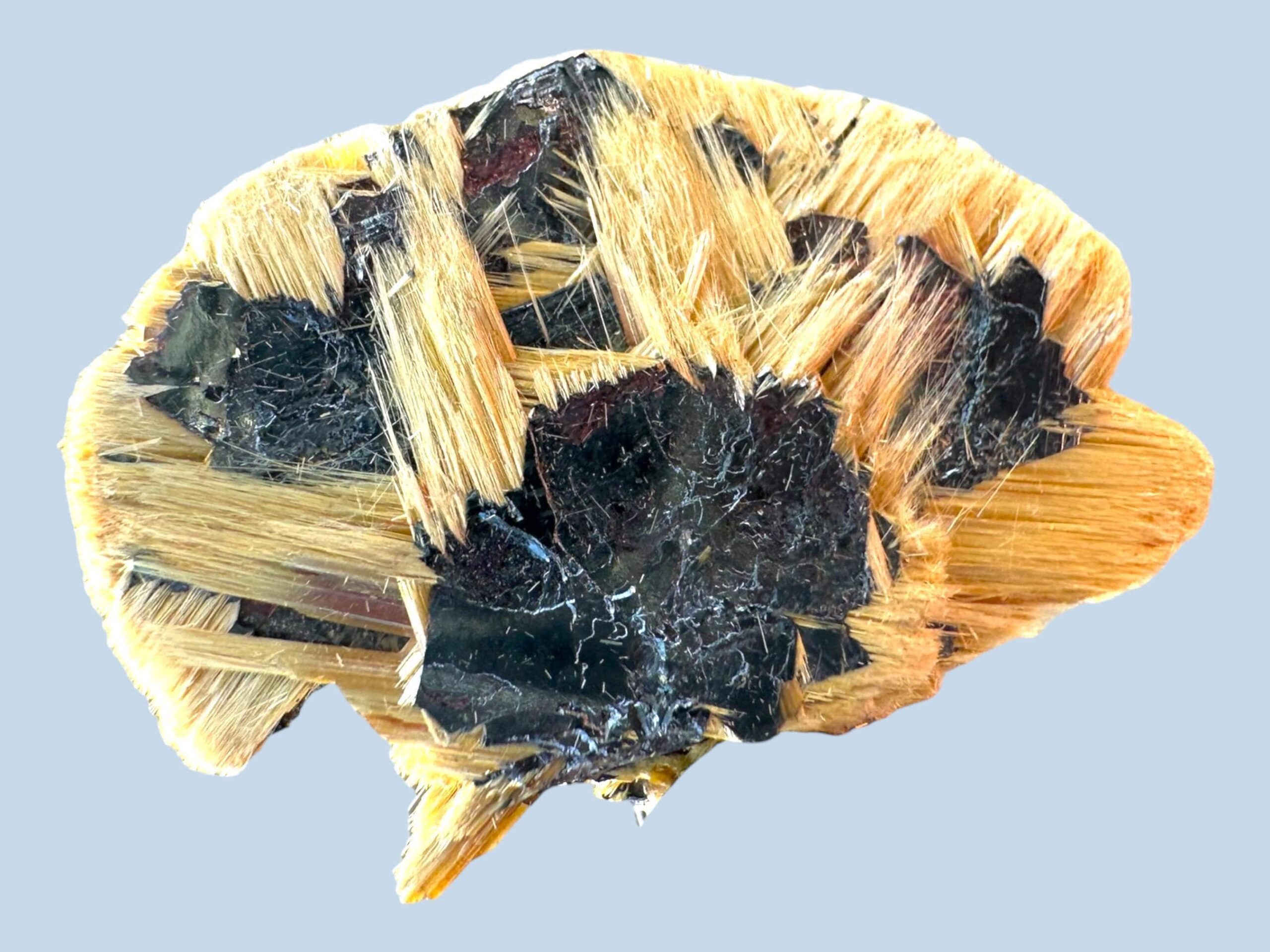 Rutile and hematite crystal, rutile and hematite mineral specimen from novo horizonte brazil - Image 2