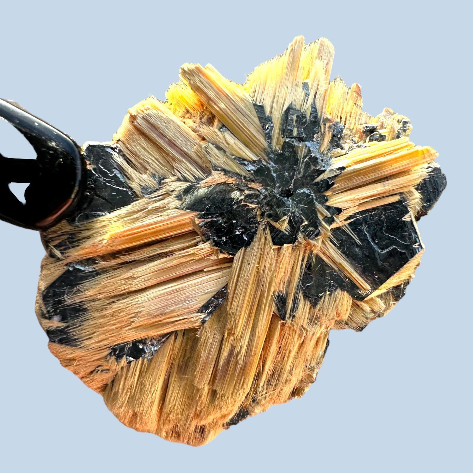 Rutile and hematite crystal, rutile and hematite mineral specimen from novo horizonte brazil - Image 3
