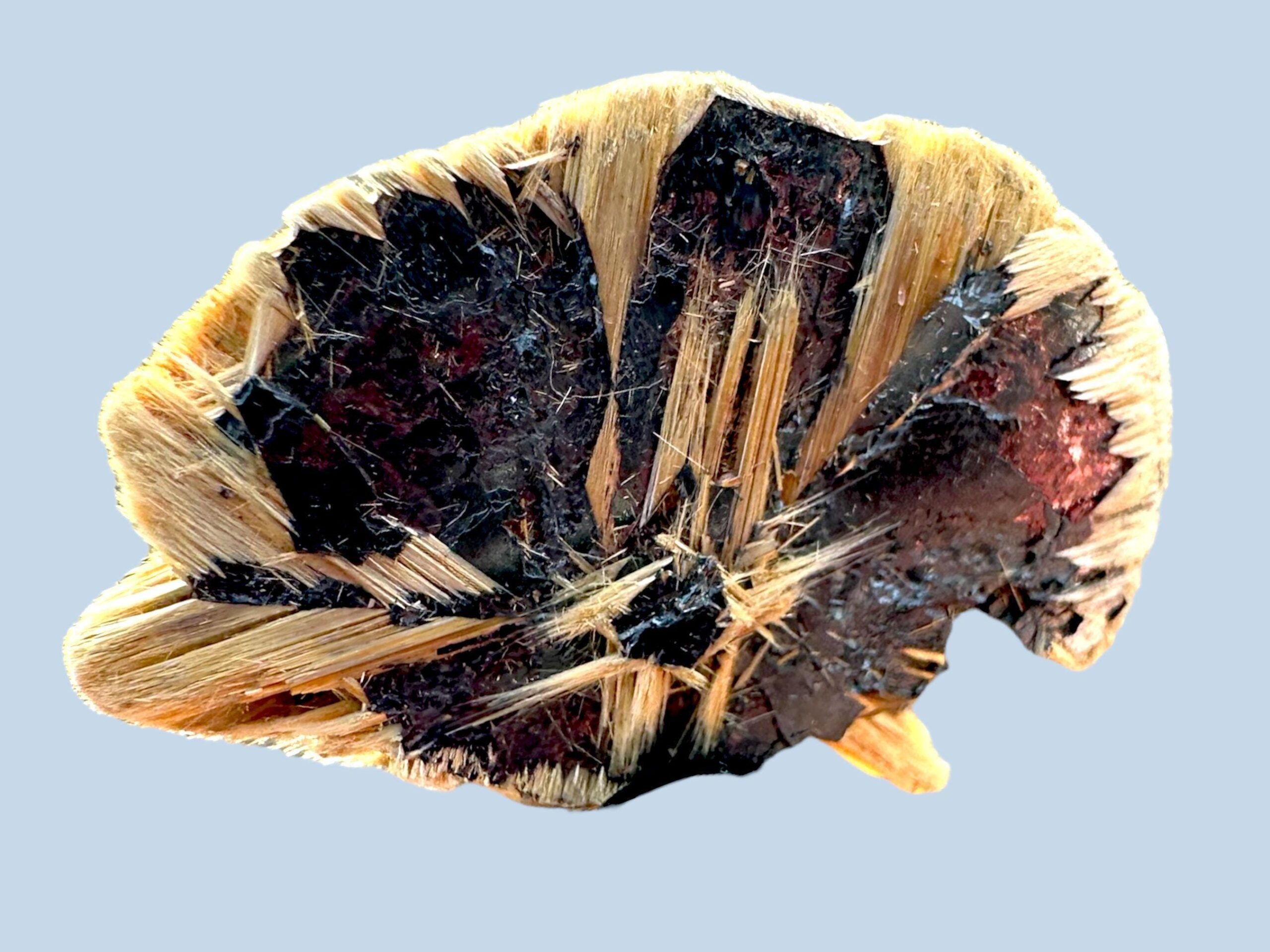 Rutile and hematite crystal, rutile and hematite mineral specimen from novo horizonte brazil - Image 4