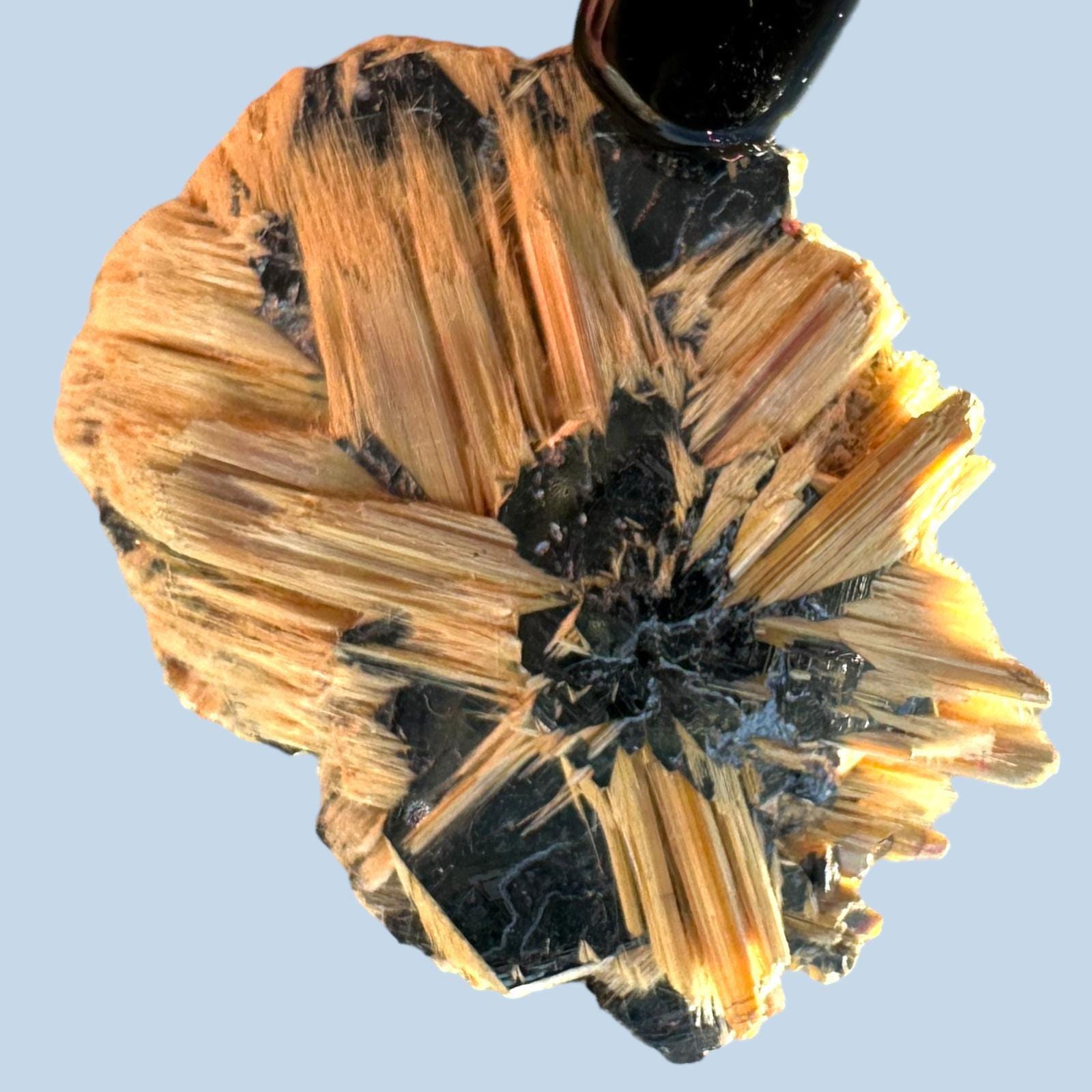 Rutile and hematite crystal, rutile and hematite mineral specimen from novo horizonte brazil - Image 6