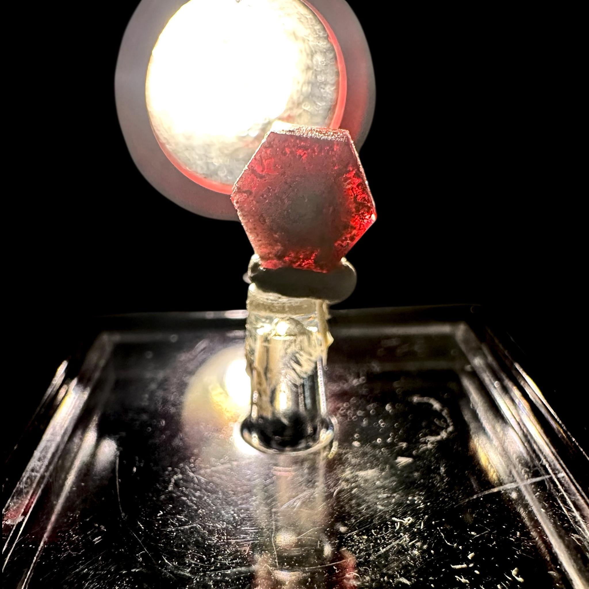 Red beryl crystal utah natural rare red beryl mineral specimen - Image 4