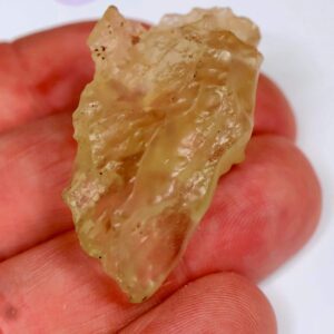 Libyan desert glass specimen for display natural impact glass collectible