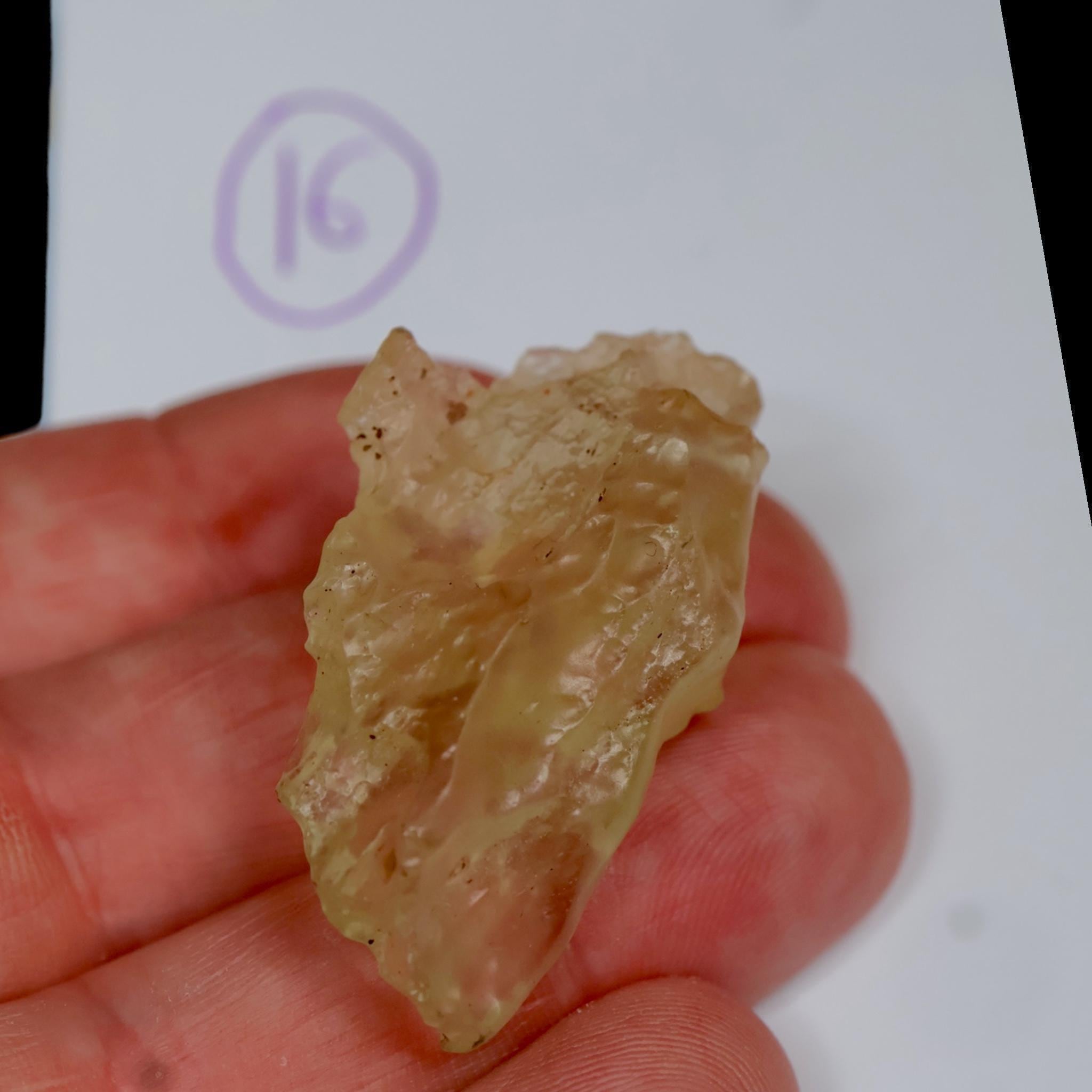 Libyan desert glass specimen for display natural impact glass collectible - Image 2