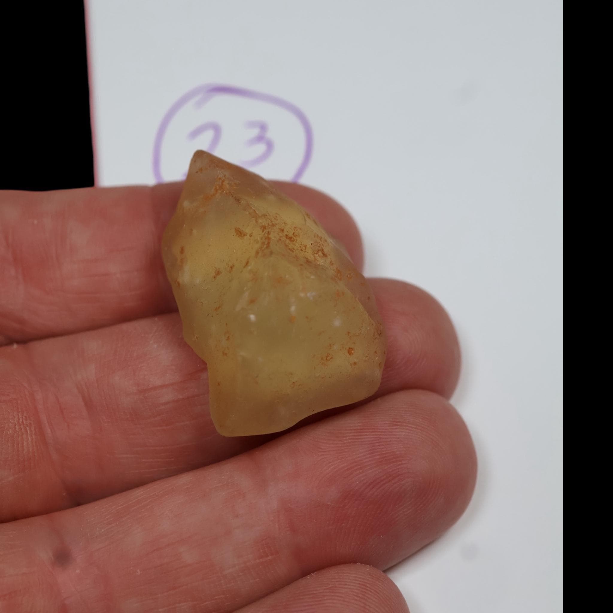 Libyan desert glass specimen for display natural impact glass collectible - Image 3