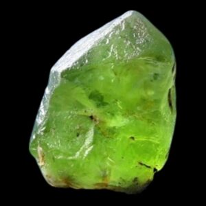 Raw peridot crystal specimen, natural green peridot crystal, olivine mineral specimen for collectors, raw crystal for display