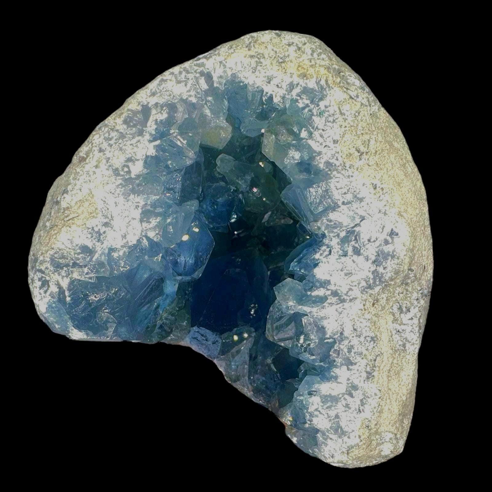 Large celestite geode, natural crystal cluster, premium mineral specimen for collectors or display from madagascar - Image 2
