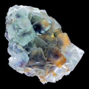Purple fluorite cluster with cubic crystals, natural fluorite specimen from okorusu namibia, raw fluorite crystal for collectors