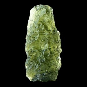 Raw moldavite crystal natural tektite specimen for collectors energy work meditation or gifting