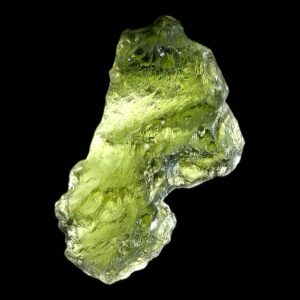 Moldavite tektite crystal - can be used for spiritual purposes personal transformation meditation or also ideal for collectors