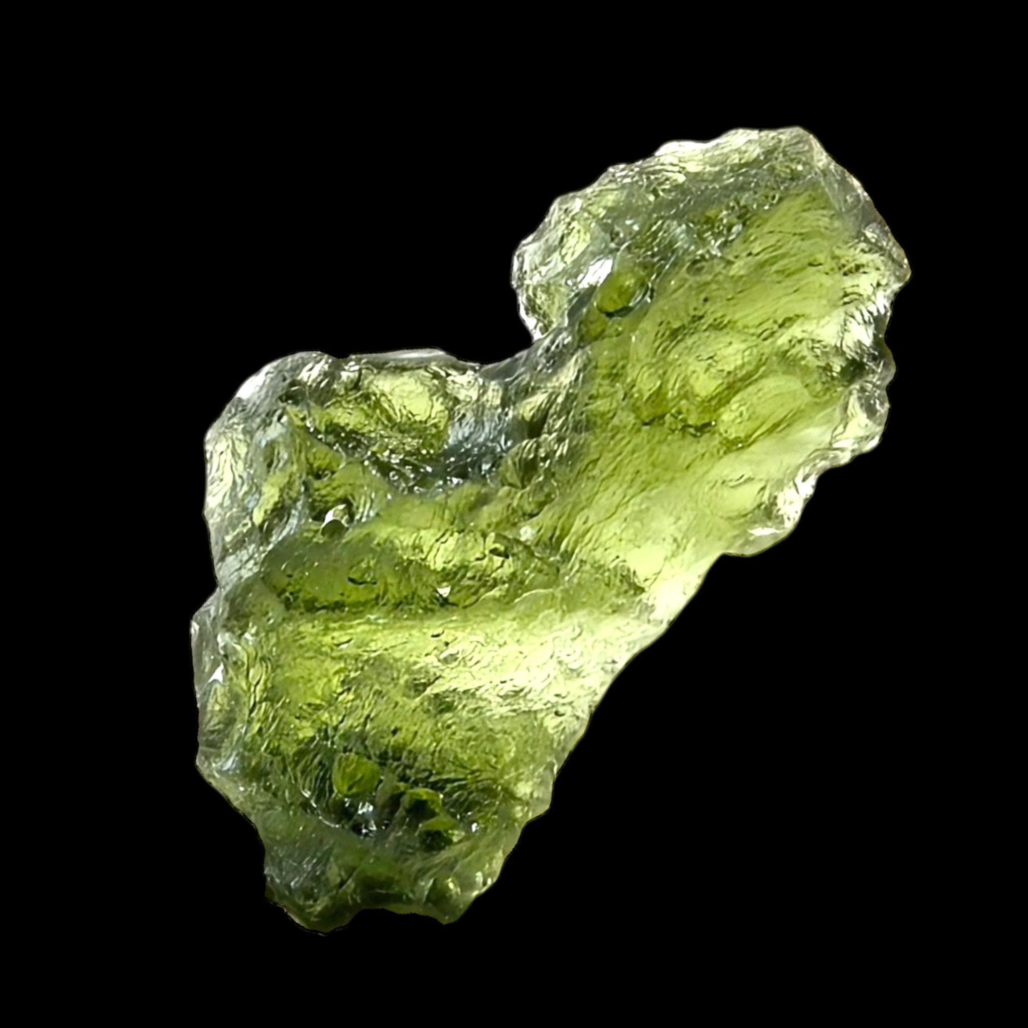 Moldavite tektite crystal - can be used for spiritual purposes personal transformation meditation or also ideal for collectors - Image 2