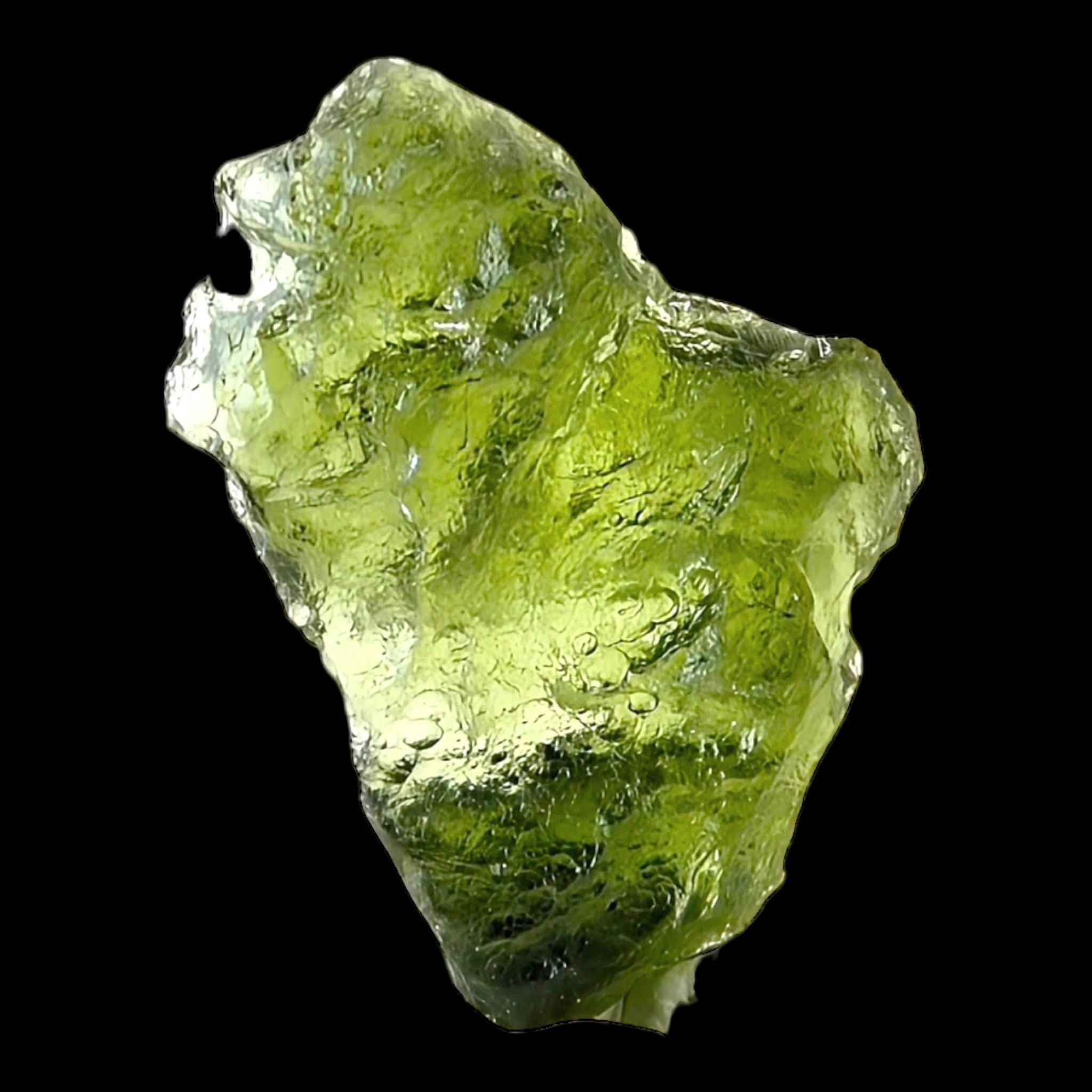 Moldavite tektite crystal - can be used for spiritual purposes personal transformation meditation or also ideal for collectors - Image 3