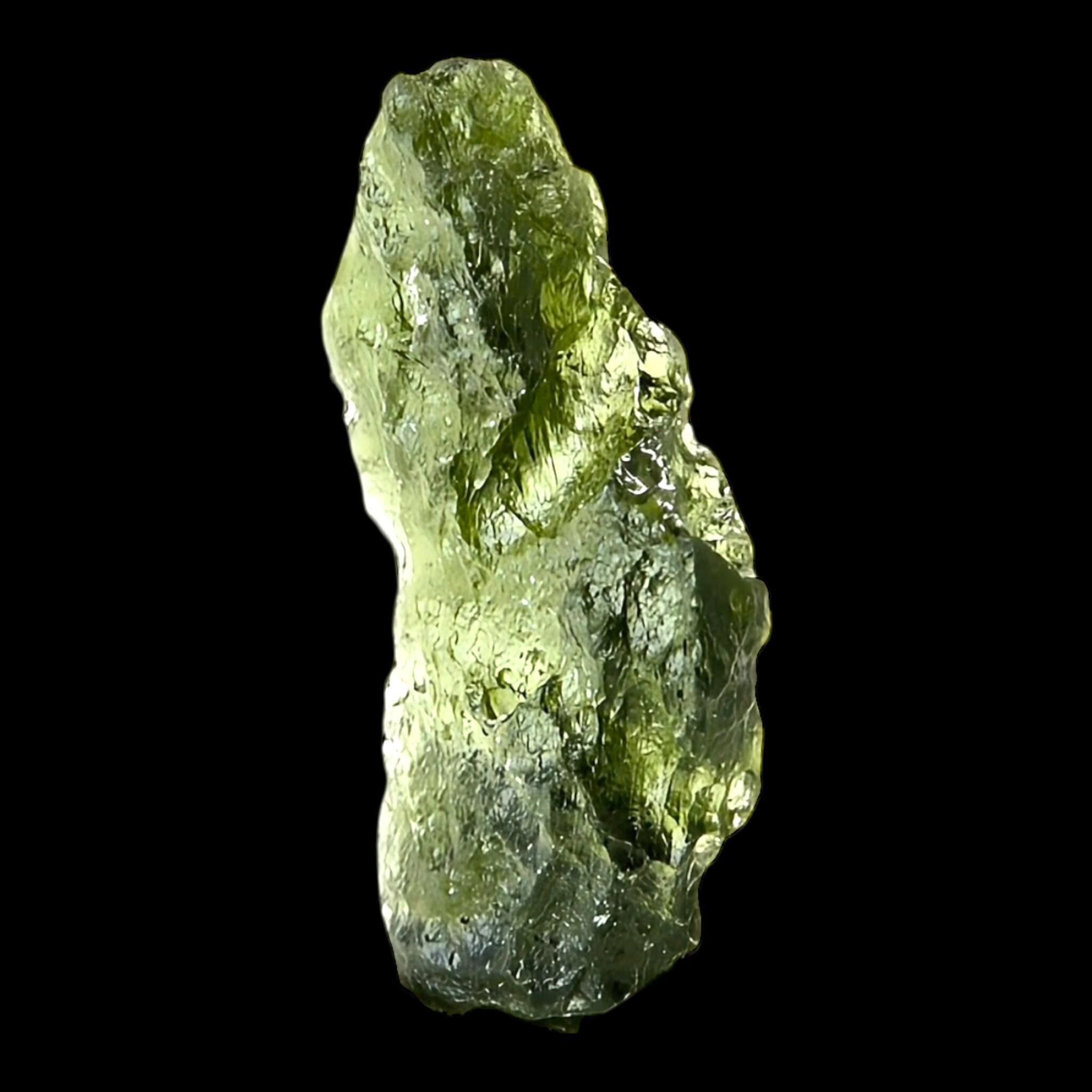 Moldavite tektite crystal - can be used for spiritual purposes personal transformation meditation or also ideal for collectors - Image 9