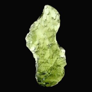 Moldavite czech republic natural tektite raw collector grade olive green display crystal authentic moldavite healing piece