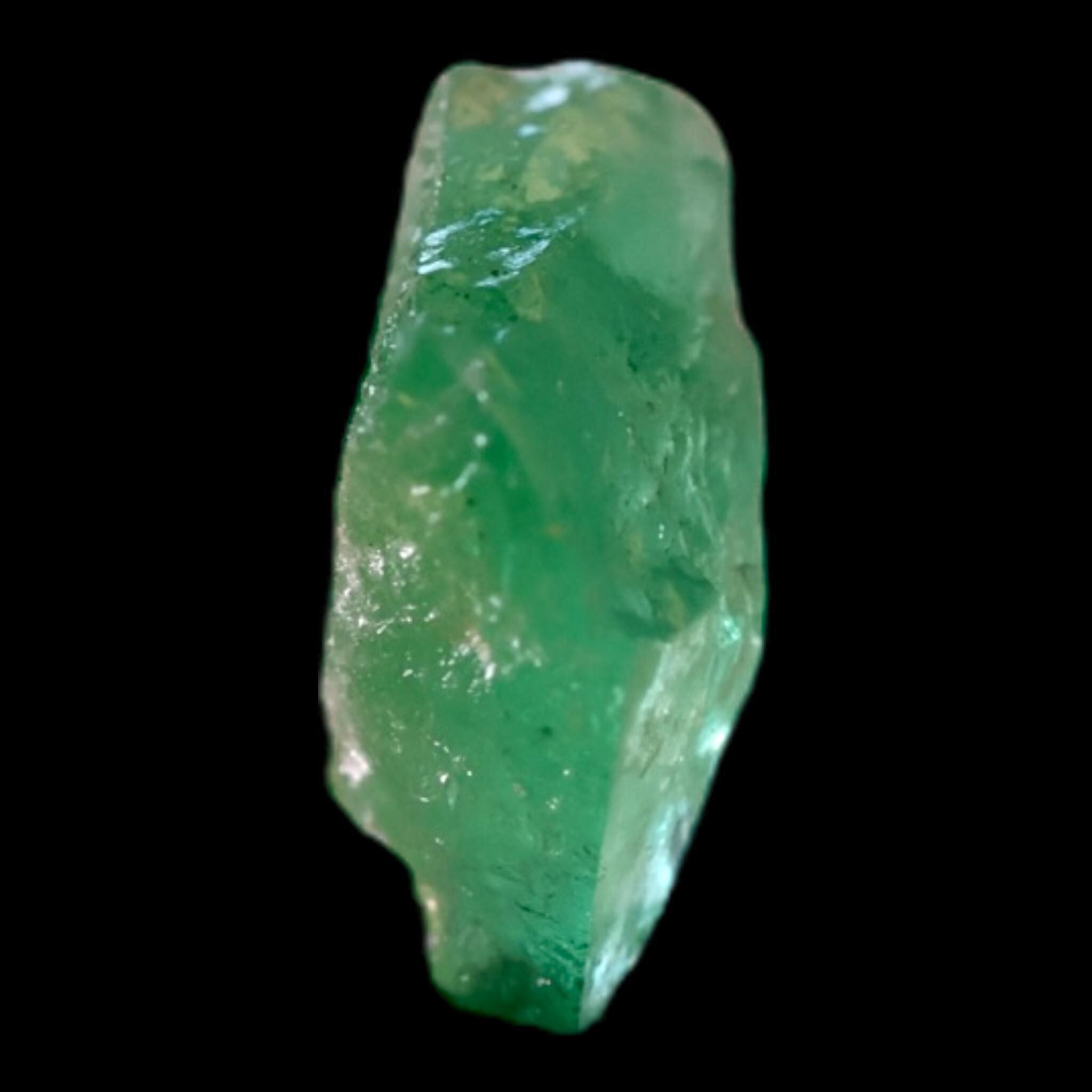 Natural emerald crystal from colombia, vivid green raw emerald for jewellery making or display, may birthstone collector specimen - Image 4