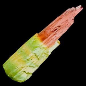 Watermelon tourmaline crystal from brazil, natural pink and green tourmaline scepter, raw tourmaline specimen for collectors