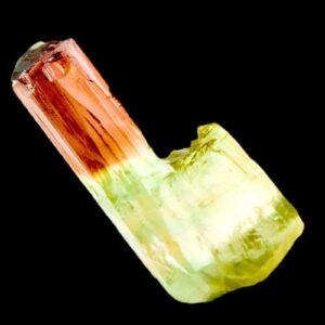 Watermelon tourmaline scepter crystal natural pink green tourmaline from barra de salinas brazil raw mineral specimen for collectors