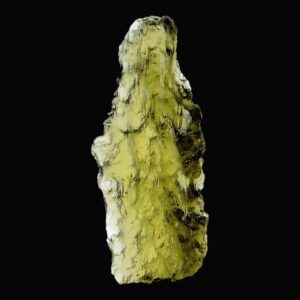 Moldavite crystal natural green moldavite from chlum czech republic raw tektite authentic moldavite specimen for collectors