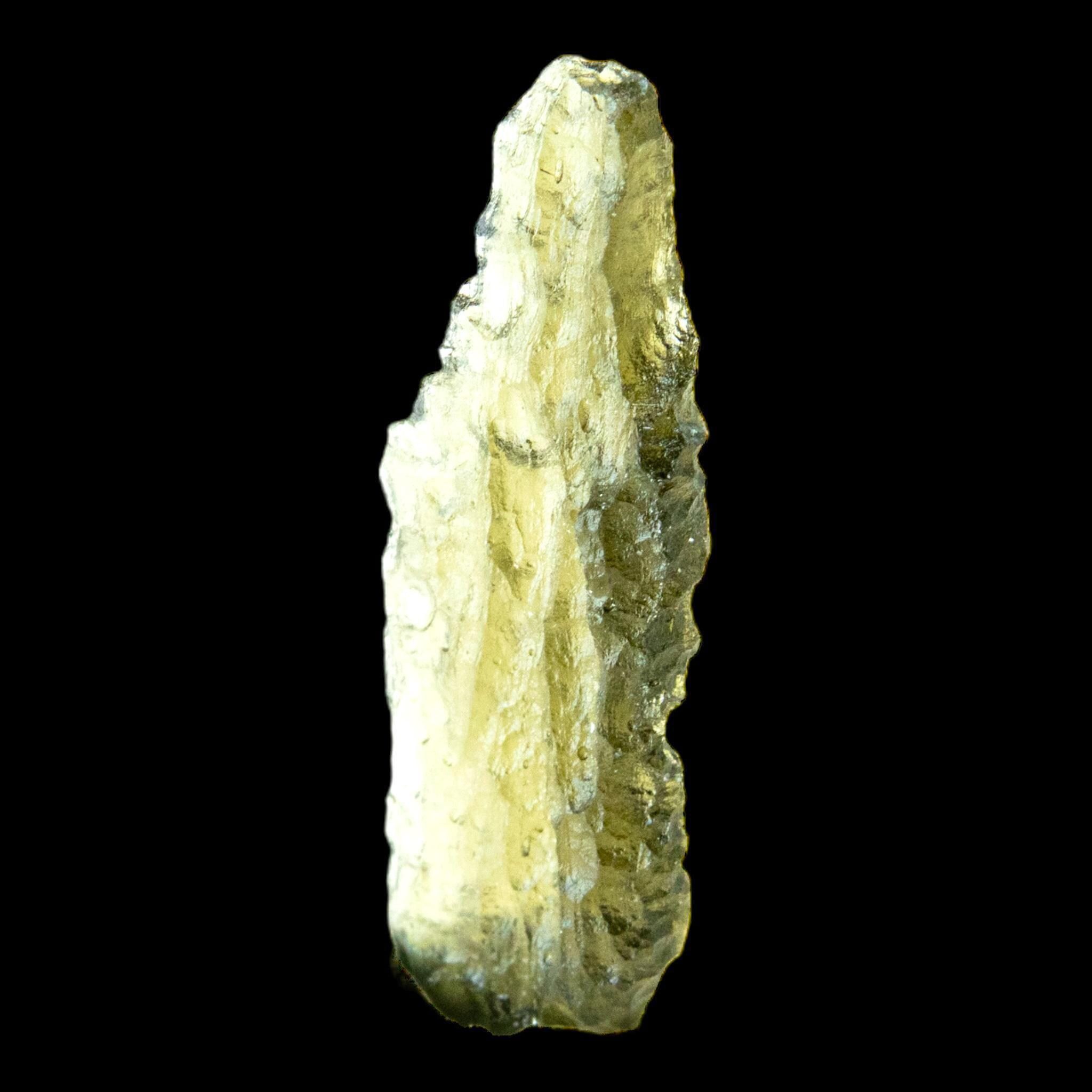 Moldavite crystal natural green moldavite from chlum czech republic raw tektite authentic moldavite specimen for collectors - Image 8