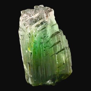 Green tourmaline crystal specimen from brazil, raw tourmaline mineral, cruzeiro mine tourmaline, natural healing crystal