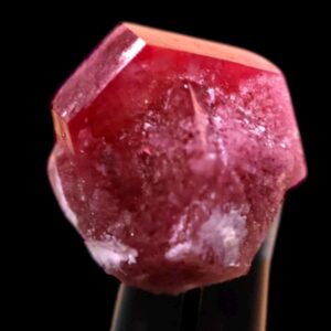 Red beryl crystal from utah, rare natural red crystal for collectors, vivid red beryl specimen
