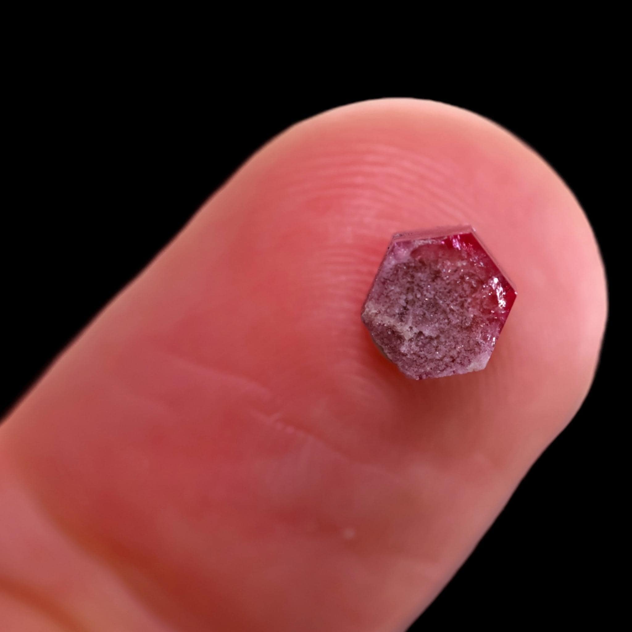 Red beryl crystal from utah, rare natural red crystal for collectors, vivid red beryl specimen - Image 5