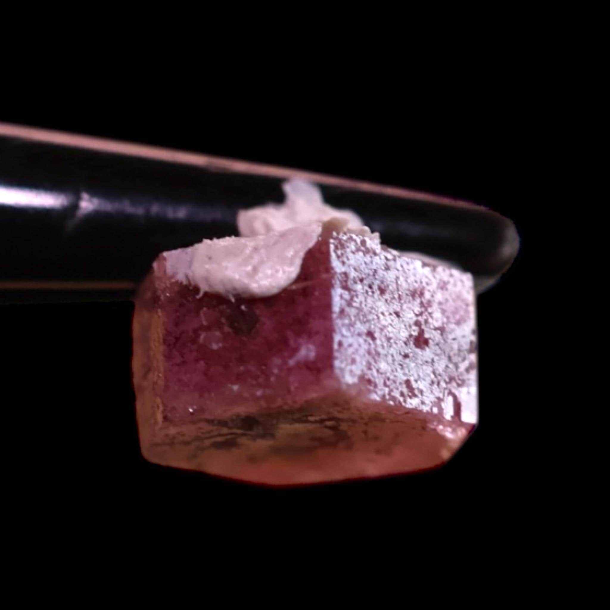 Red beryl crystal from utah, rare natural red crystal for collectors, vivid red beryl specimen - Image 6