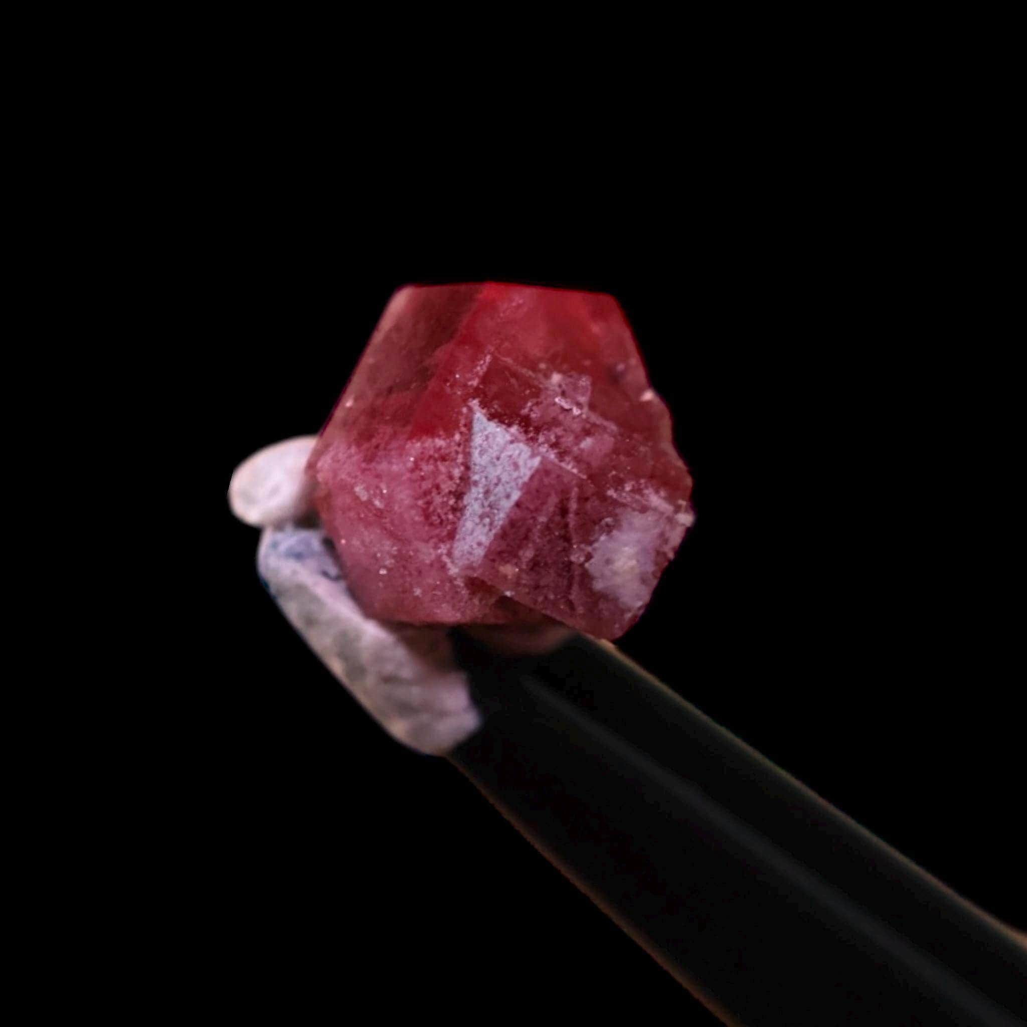 Red beryl crystal from utah, rare natural red crystal for collectors, vivid red beryl specimen - Image 3