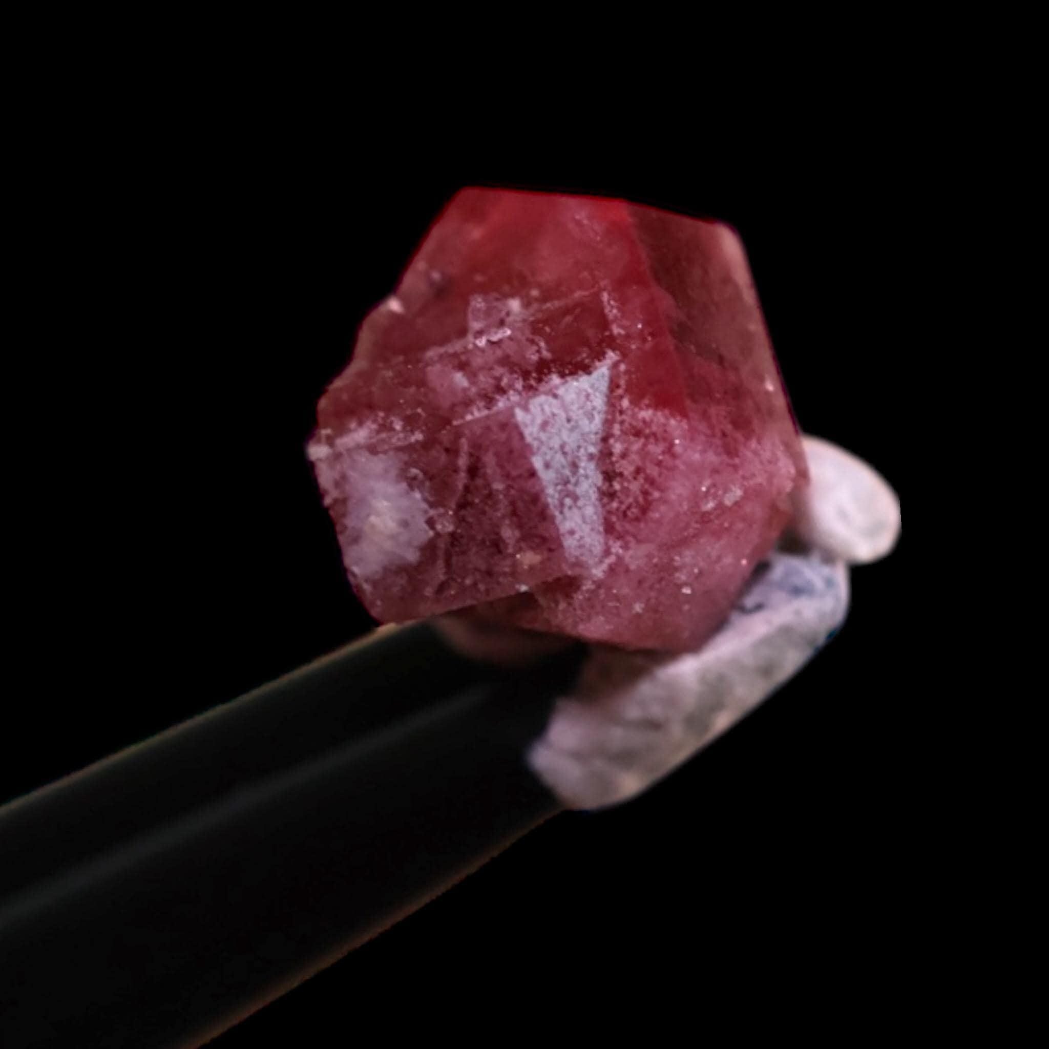 Red beryl crystal from utah, rare natural red crystal for collectors, vivid red beryl specimen - Image 6