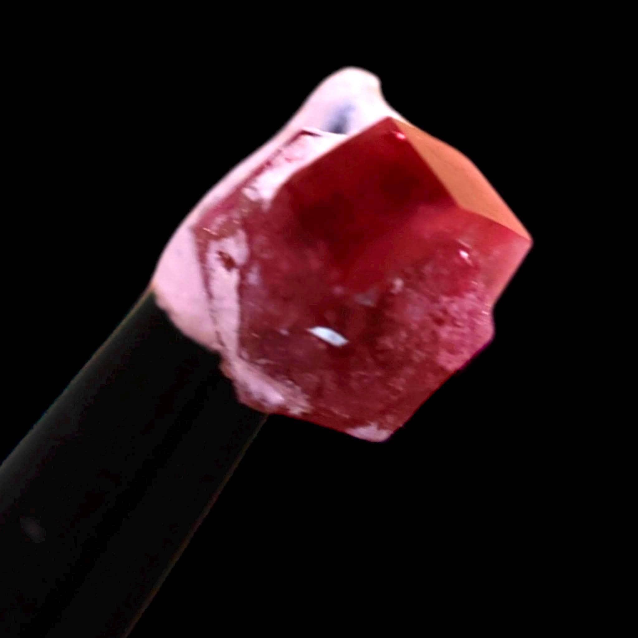 Red beryl crystal from utah, rare natural red crystal for collectors, vivid red beryl specimen - Image 9