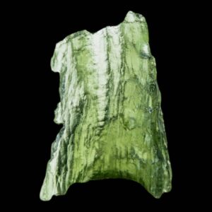 Moldavite tektite with sculptured natural features and flow lines perfect for collectors and spiritual work