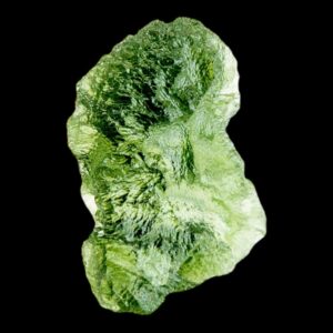 Green moldavite crystal natural raw moldavite from czech republic, translucent moldavite specimen for collector