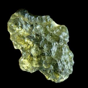 Moldavite crystal natural green moldavite from chlum czech republic raw tektite authentic moldavite specimen for collectors display