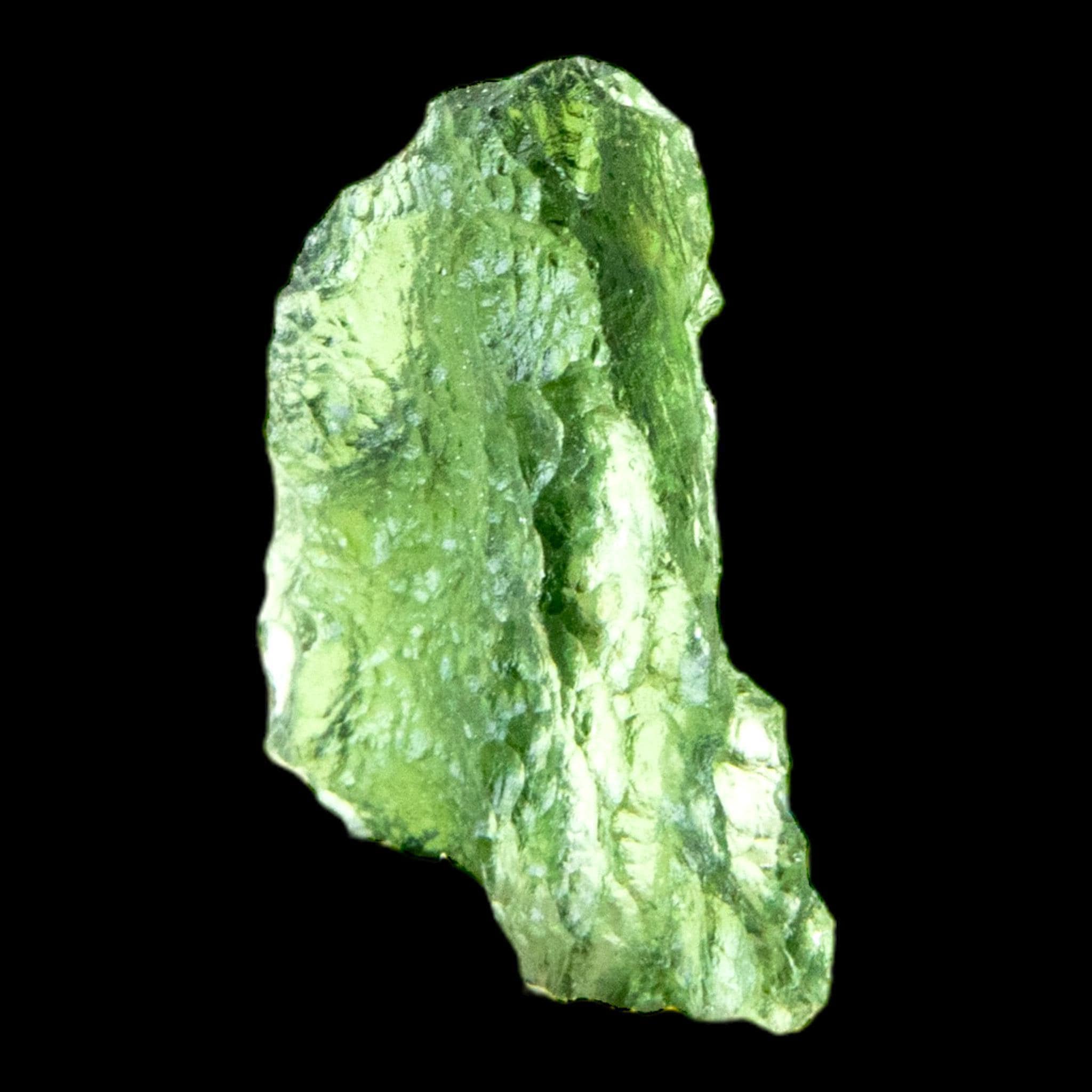Moldavite crystal natural green moldavite from chlum czech republic raw tektite authentic moldavite specimen for collectors - Image 2