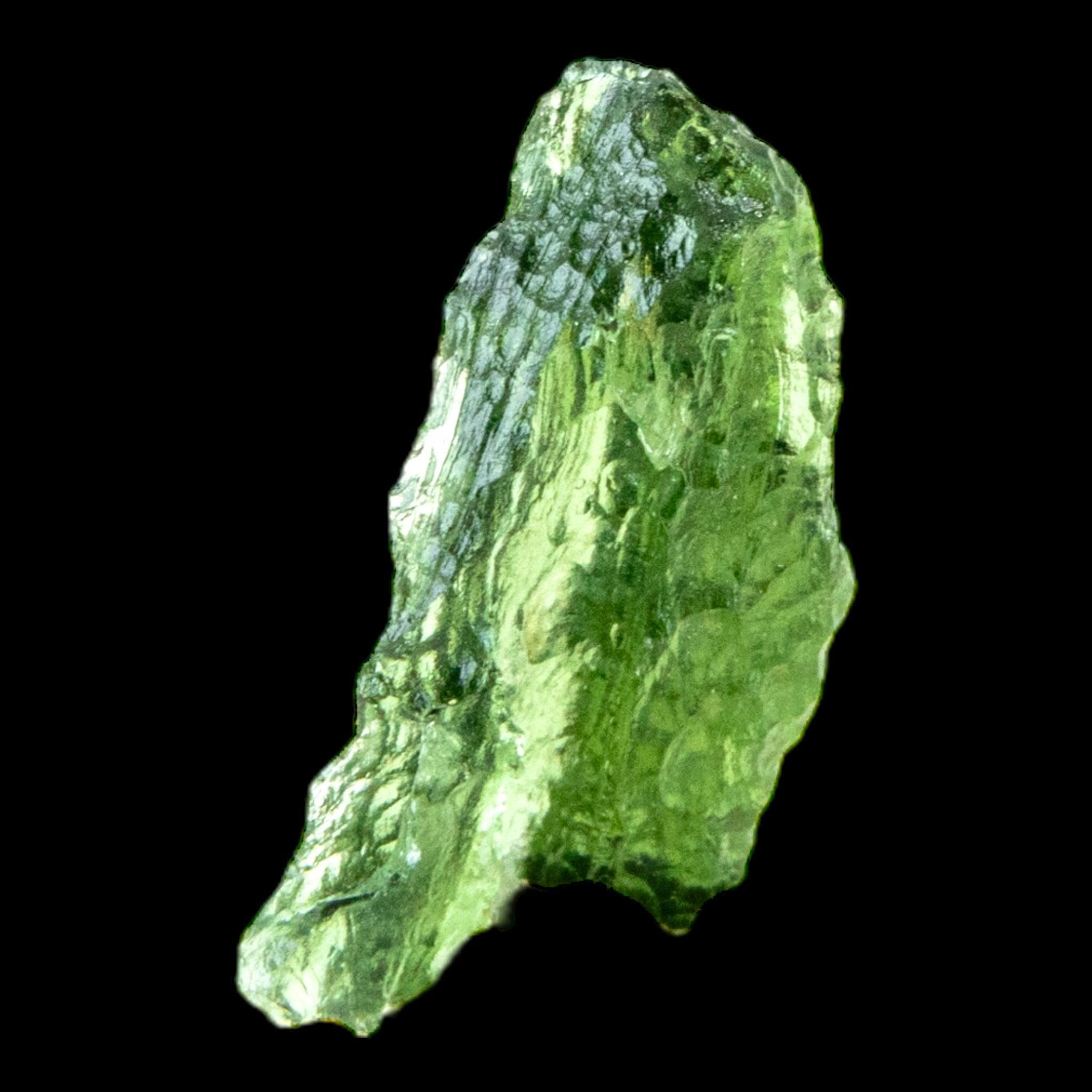 Moldavite crystal natural green moldavite from chlum czech republic raw tektite authentic moldavite specimen for collectors - Image 3