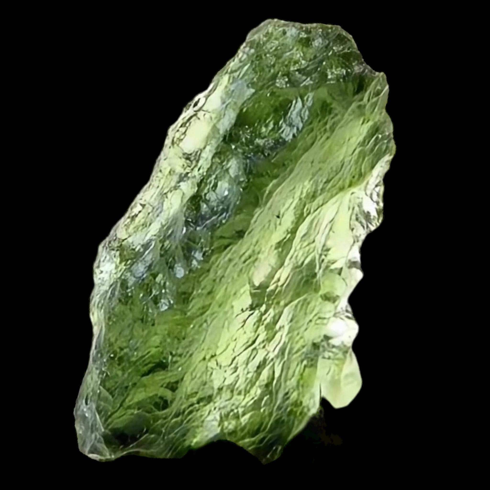 Moldavite crystal natural green moldavite from chlum czech republic raw tektite authentic moldavite specimen for collectors - Image 4