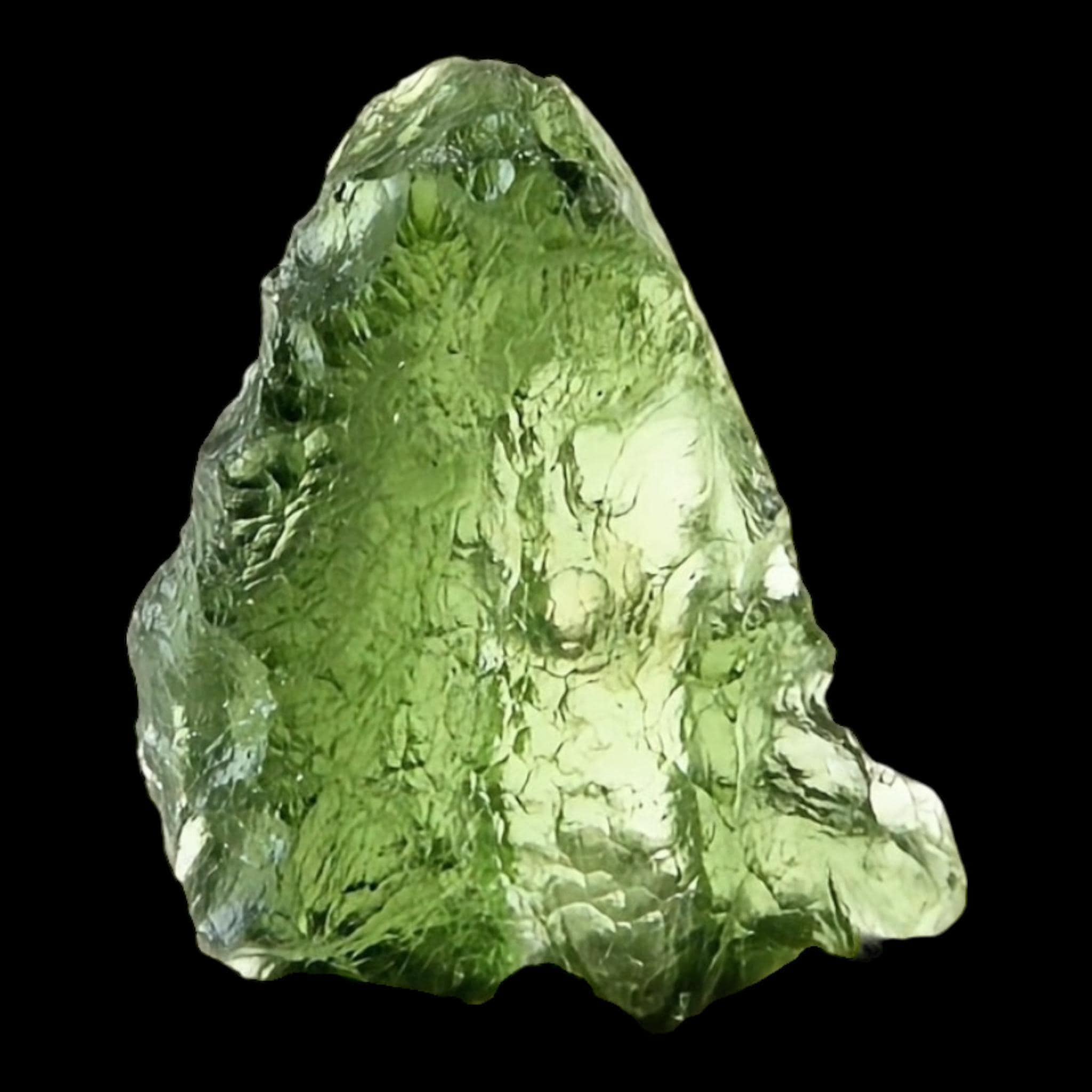 Moldavite crystal natural green moldavite from chlum czech republic raw tektite authentic moldavite specimen for collectors - Image 5
