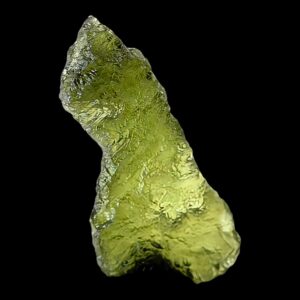 Moldavite tektite crystal from czech republic for collectors, energy workers and display