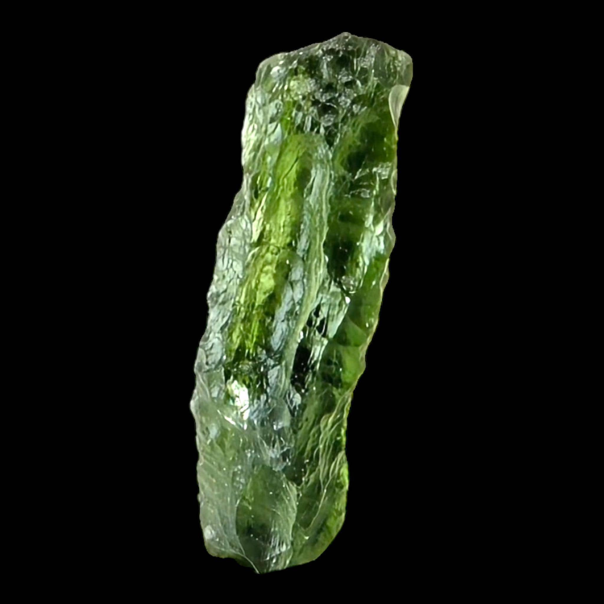Moldavite crystal natural green moldavite from chlum czech republic raw tektite authentic moldavite specimen for collectors - Image 8